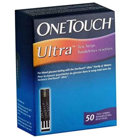 OneTouch 100 Pcs Ultra Diabetes Test Strips & 50 Pcs Ultra Soft Lancet Combo