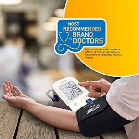 Omron HEM-FL31 Most Advance White Digital Blood Pressure Monitor with 360 deg Accuracy Intelli Wrap Cuff