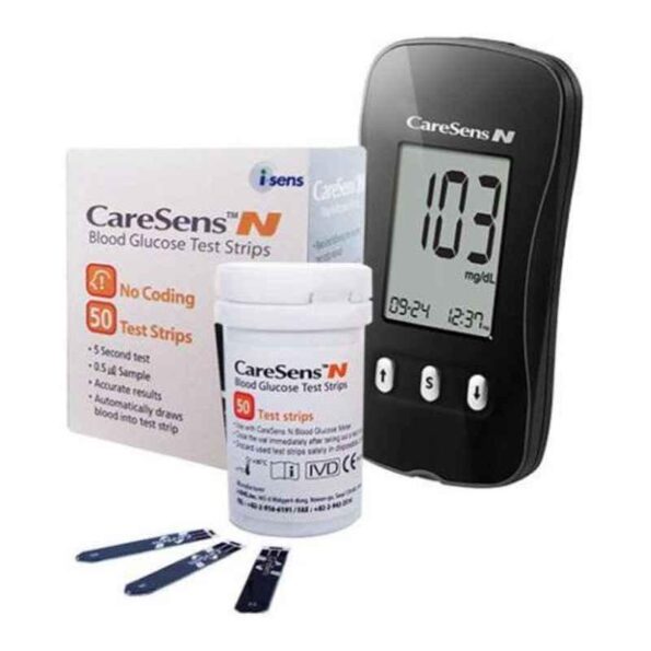 Caresens N Glucometer with 100 Strips