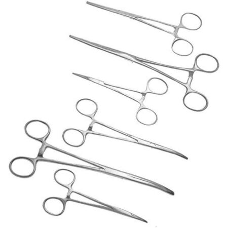 Forgesy 6 Pcs Stainless Steel Ultimate Hemostat Set