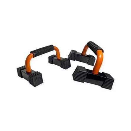 Germantech 227kg Iron Black & Orange Push Up Bar (Pack of 2)