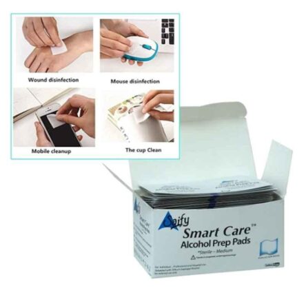 Smart Care 200 Pcs Non-Woven Medium Two Ply Folded Sterile Pad Set