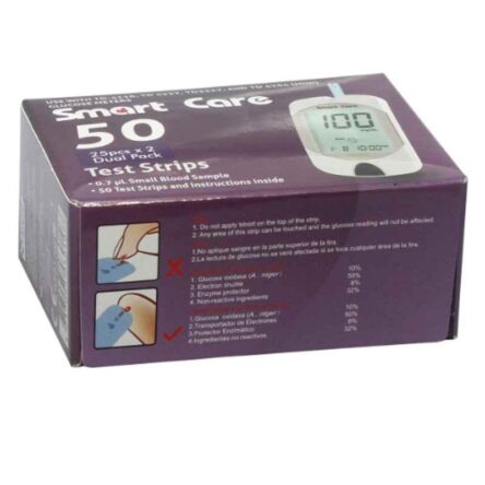 Smart Care GM03S 50 Pcs Blood Glucose Test Strips Box