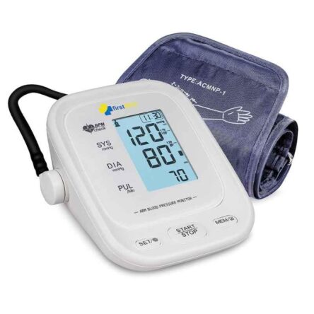 Firstmed White Automatic Digital Talking Blood Pressure Monitor with Large Touch Screen & C-Type USB