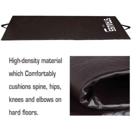 Strauss 68×24 inch 10mm Brown Foldable Yoga Mat