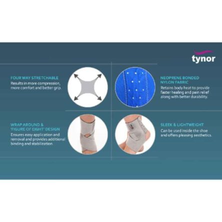 Tynor Neoprene Ankle Wrap