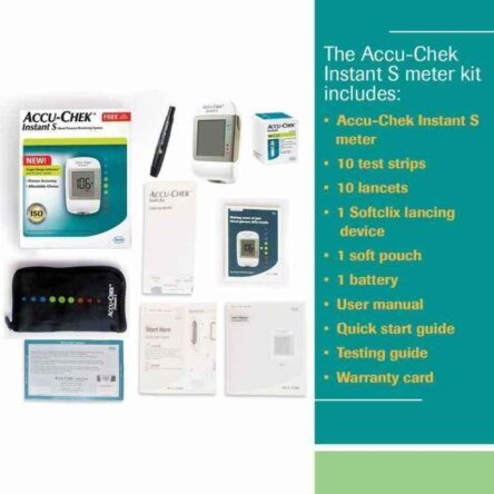 Accu-chek Instant S Glucometer with 10 Strips