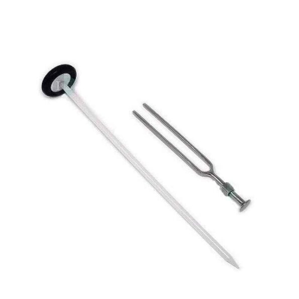 Forgesy Stainless Steel Knee Hammer & 128 Hz Tuning Fork Set