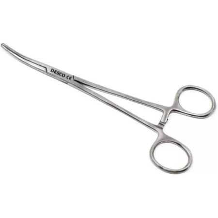 Desco 6 inch Stainless Steel Kelly Artery Curved Hemostats Forceps