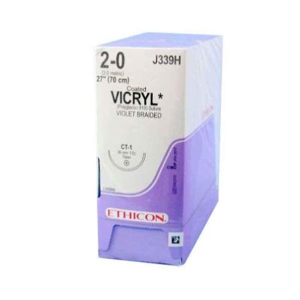 Ethicon PW2603 12 Pcs 3-0 Dyed Vicryl Polyglactin 910 Suture Box