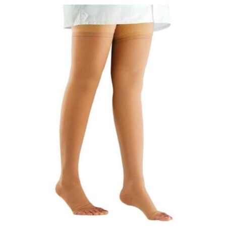 Comprezon 2152-003 Cotton Varicose Vein Class-1 Beige Above Knee Stockings