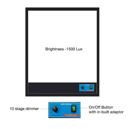 Paxmax 12V Single Film LED X Ray Illuminator View Box with 10 Stage Dimmer & In-Built Adaptor