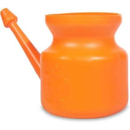 Paxmax 400ml Orange Plastic Neti Pot for Nasal