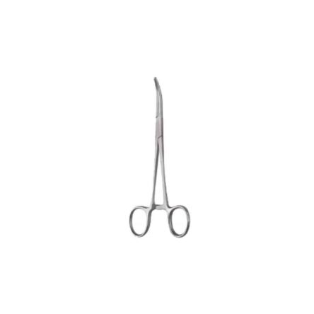 Forgesy NEO18 5 inch Silver Stainless Steel Curved Mosquito Forceps
