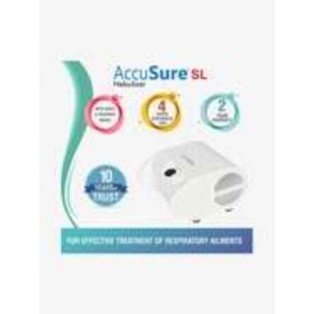 Accusure Sl Nebulizer Plastic White Compressor Machine Kit with Mouth Piece