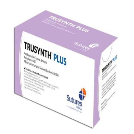 Trusynth Plus 12 Foils 3-0 USP 20mm 1/2 Circle Round Body Absorbable Surgical Suture Box