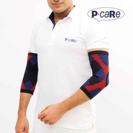 Red & Royal Blue Designer Elbow Sleeves