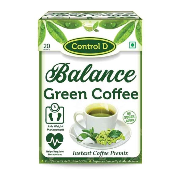 Control D Balance 20 Sachets Green Coffee Box