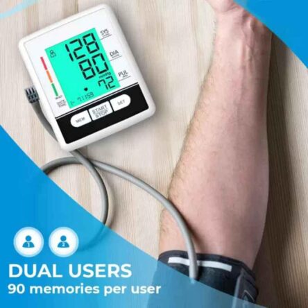 Divine Medicare 4.3 inch White LCD Display Automatic Digital Blood Pressure Monitor