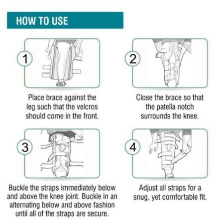 Med E-Move Elastic Long Type Knee Immobilizer