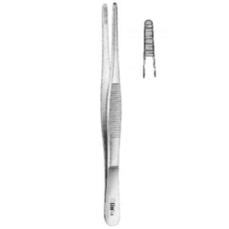 Alis 10.5cm/4 1/4 inch Dissecting and Tissue Forceps Standard Sereated