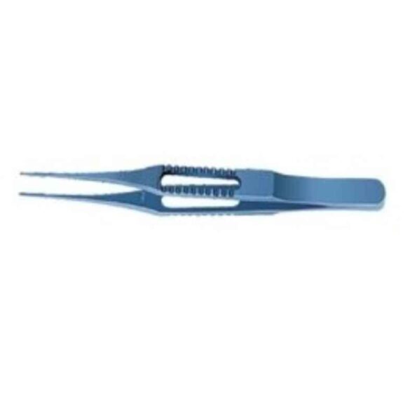 Divine Medicare 87mm Titanium Blue Tying Straight Forceps with Platform