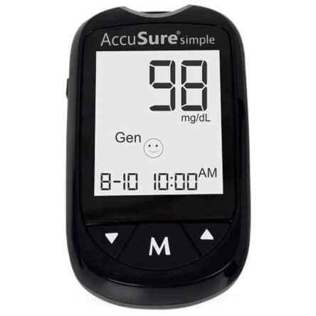 Accusure Simple Glucose Monitor with 25 Strips