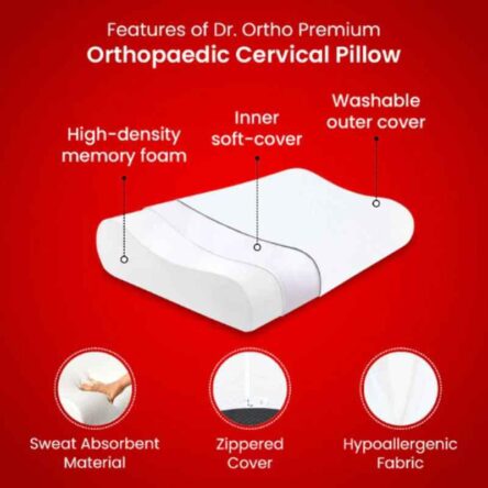 Dr Ortho Premium Memory Foam Orthopedic Cervical Pillow