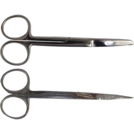 Forgesy 2 Pcs Alloy Steel Blunt & Sharp Surgical Scissor Set