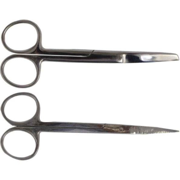 Forgesy 2 Pcs Alloy Steel Blunt & Sharp Surgical Scissor Set