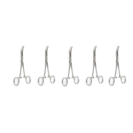 Forgesy 8 inch Stainless Steel Curved Hemostat Forceps