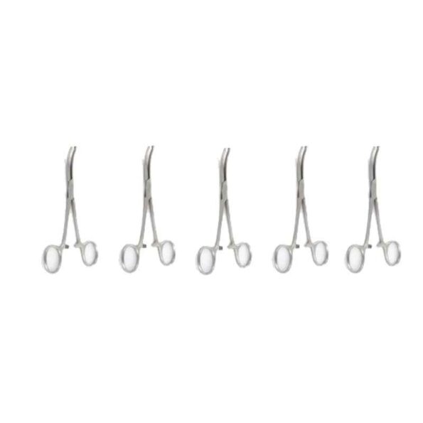 Forgesy 8 inch Stainless Steel Curved Hemostat Forceps