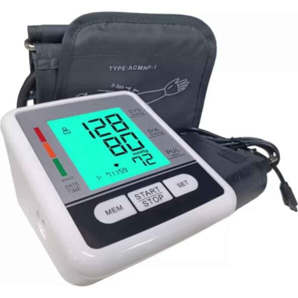 Divine Medicare 4.3 inch White LCD Display Automatic Digital Blood Pressure Monitor