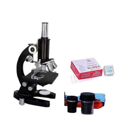 SSU Medical Microscope with 50 Blank Slides And Cover Slips (Contains 10x