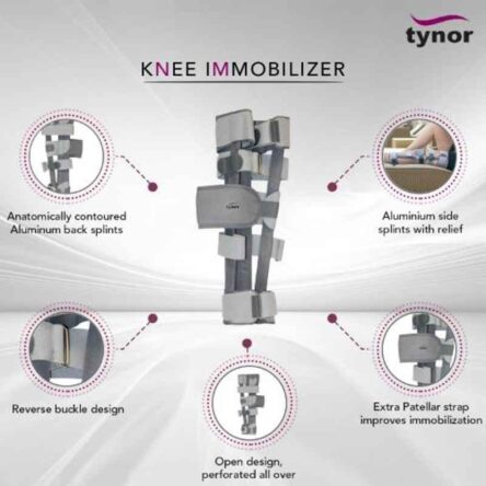Tynor Universal Adjustable Knee Immobilizer