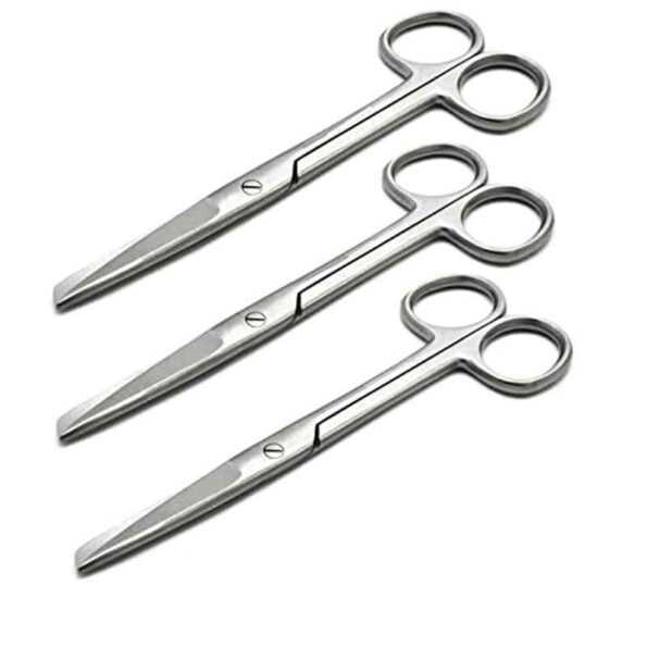 Forgesy 3 Pcs 6 inch Stainless Steel Tissue Surgical Dressing Scissors Set