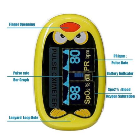 Weal Yellow Pulse Oximeter for Kids