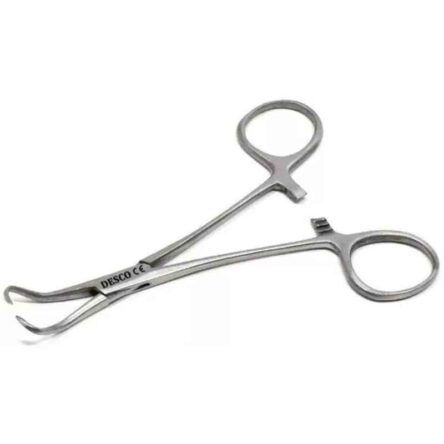 Desco 5 inch Stainless Steel Backhaus Towel Forceps