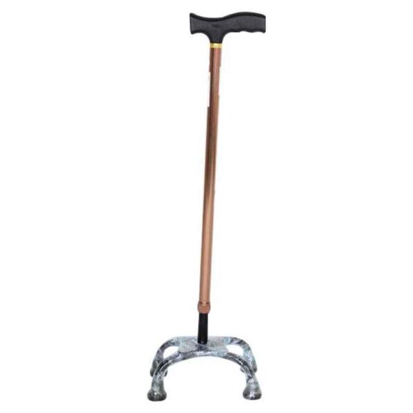 Mediva Aluminium Brown Cane with Broad Base