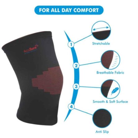 AccuSure Small Knee Cap Support Sleeve for Men & Women