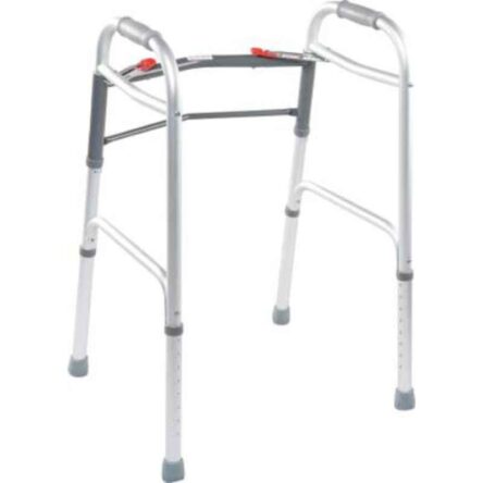 Entros 800-900mm 2 Button Folding Aluminium Walker