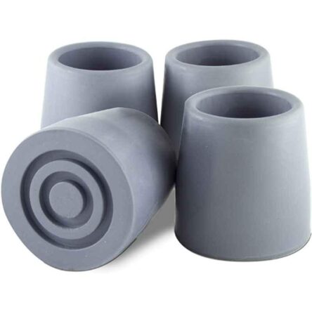 Entros Round Grey Rubber Shoe for Commode Chair