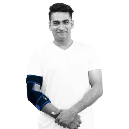 P+caRe Neoprene Black & Blue Elbow Support Brace