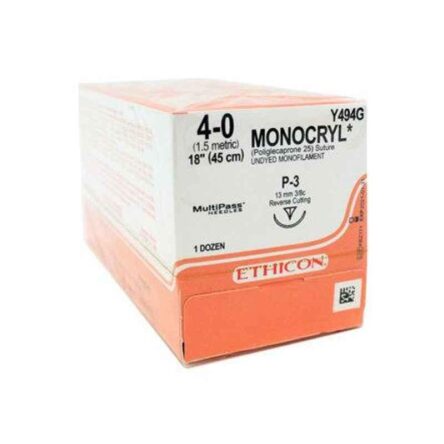 Ethicon W3326 Monocryl Sutures USP 3-0