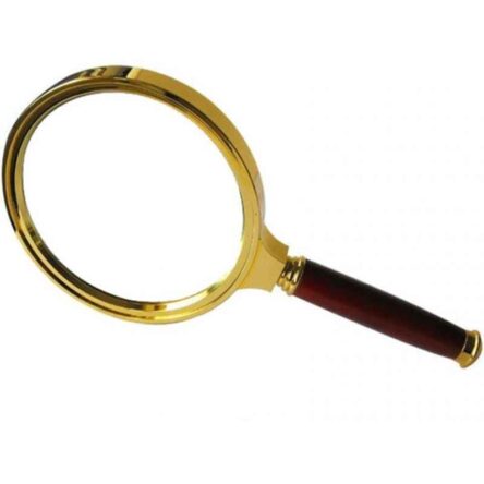 Stealodeal 90mm Maroon & Gold Magnifying Glass