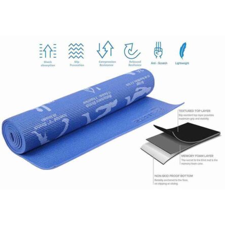 Strauss 6mm Nylon Yogasana Yoga Mat