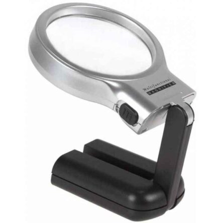 Stealodeal 65mm Black & Silver Magnifying Glass