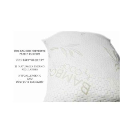 Kawachi K378 Miracle Bamboo Hypoallergenic Memory Foam Cover Shredded Pillow