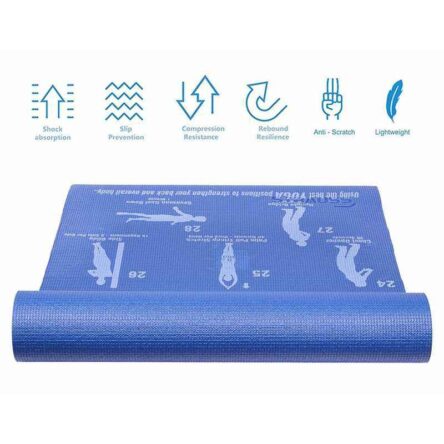 Strauss 6mm Nylon Yogasana Yoga Mat