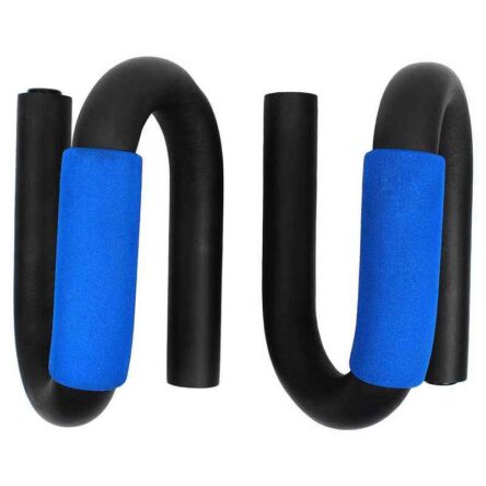 Strauss Black & Blue Power Push Up Bar